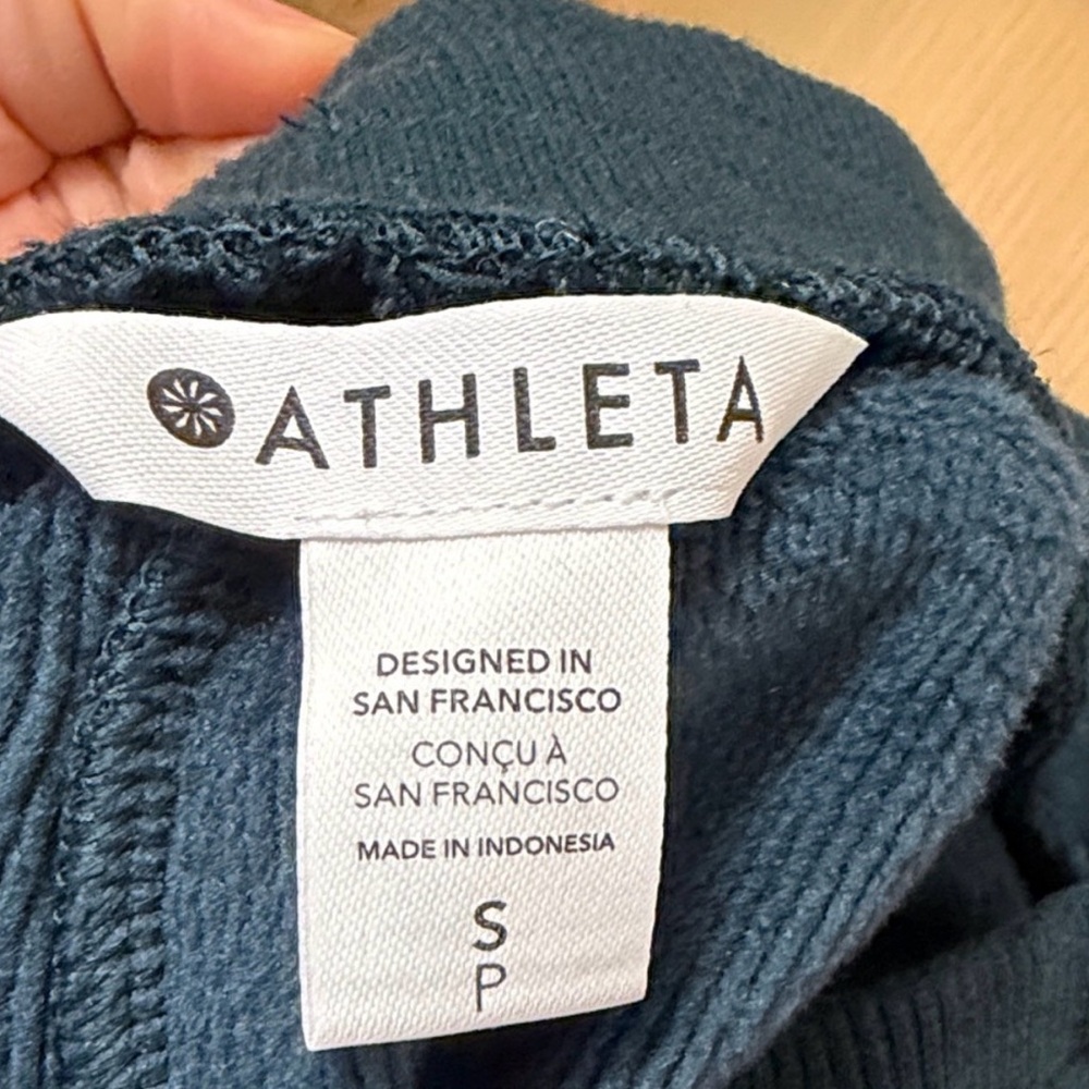 Athleta Cozy Karma High Rise Zip Ankle Pant - Color Cypress - Picture 5 of 5